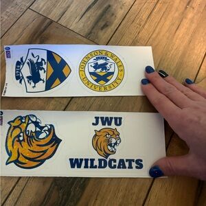 JWU Wildcats Sticker Sheet - Blue & Gold
